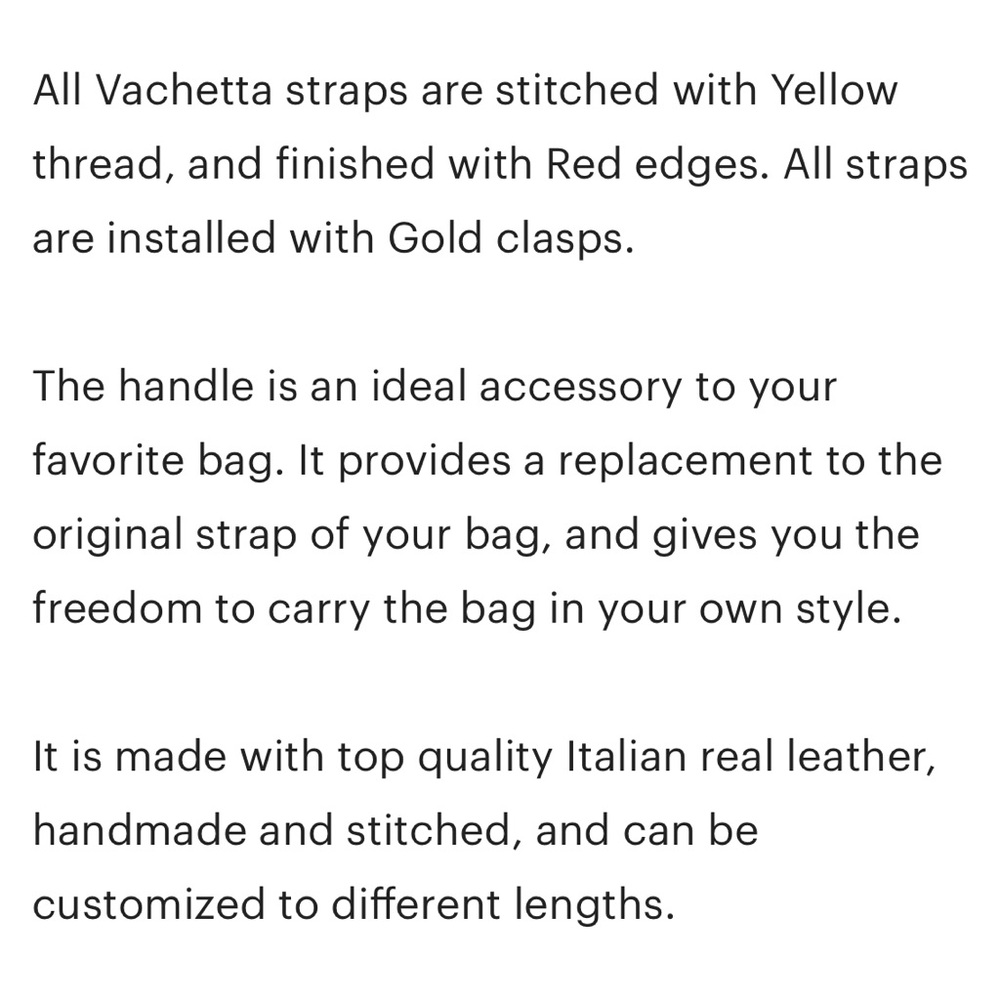 Authentic Vachetta Leather Bag Strap - Picture 3 of 3